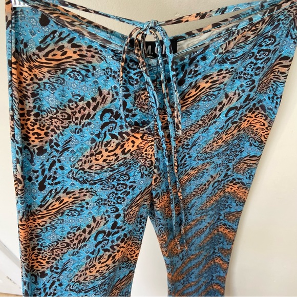 I.Am.Gia Paisley Halo Pants in Blue Cheetah size Small - Picture 9 of 11